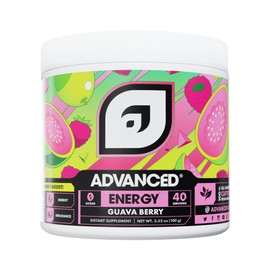Advanced Energy - Energy Boosting Formula with Electrolytes for Hydration - L-Theanine to Combat Jitters - Sugar Free & Keto Friendly - No Maltodextrin (40 Servings) (Guava Berry)