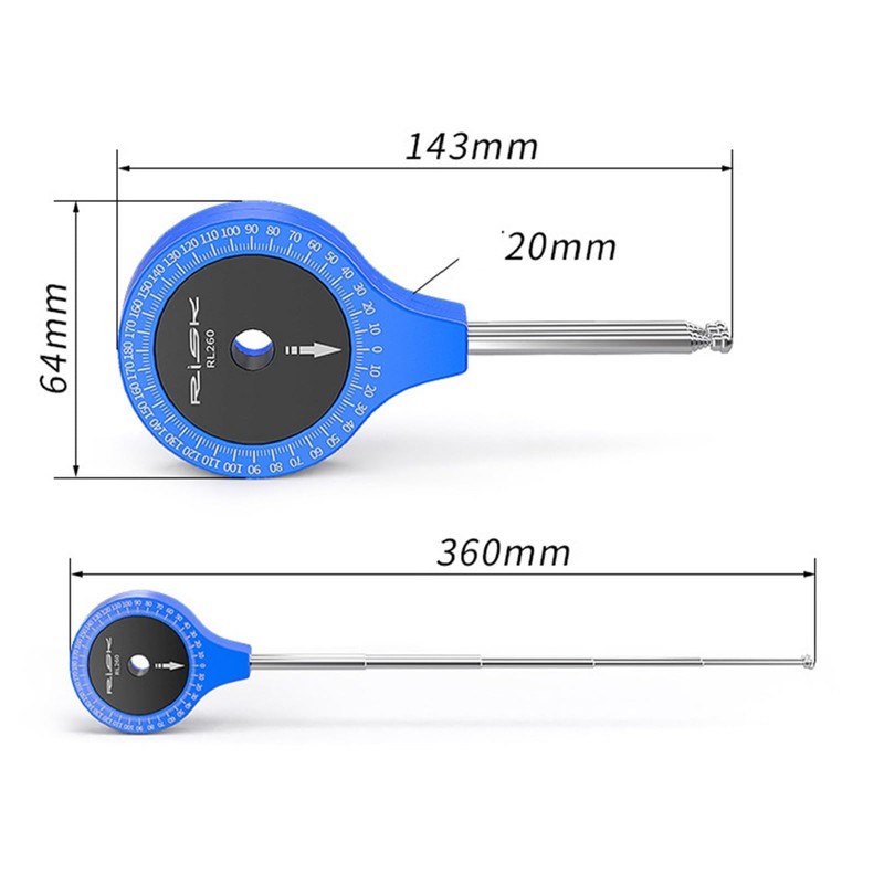 accufine Bicycles Joint Protractor Knee Joint Gauge Elbow Knee Angle