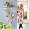 REDBEST Apron, cooking apron, poppy, 100% cotton, size 75 x