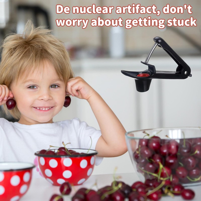 Quick Remove Cherry Pitter Portable Kitchen Tool Safe Tool for