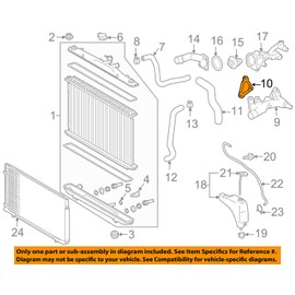 Toyota 16341-AD010, Engine Coolant Outlet Gasket