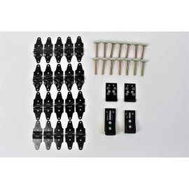 38 Pack Whiting Roll Up Door Style Trailer Door Hardware Repair Kit + Hinges + 2" Rollers - New