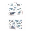 DaraBaby Vinil Decorativo Infantil Aviones Piloto Cuarto Niños Bebé