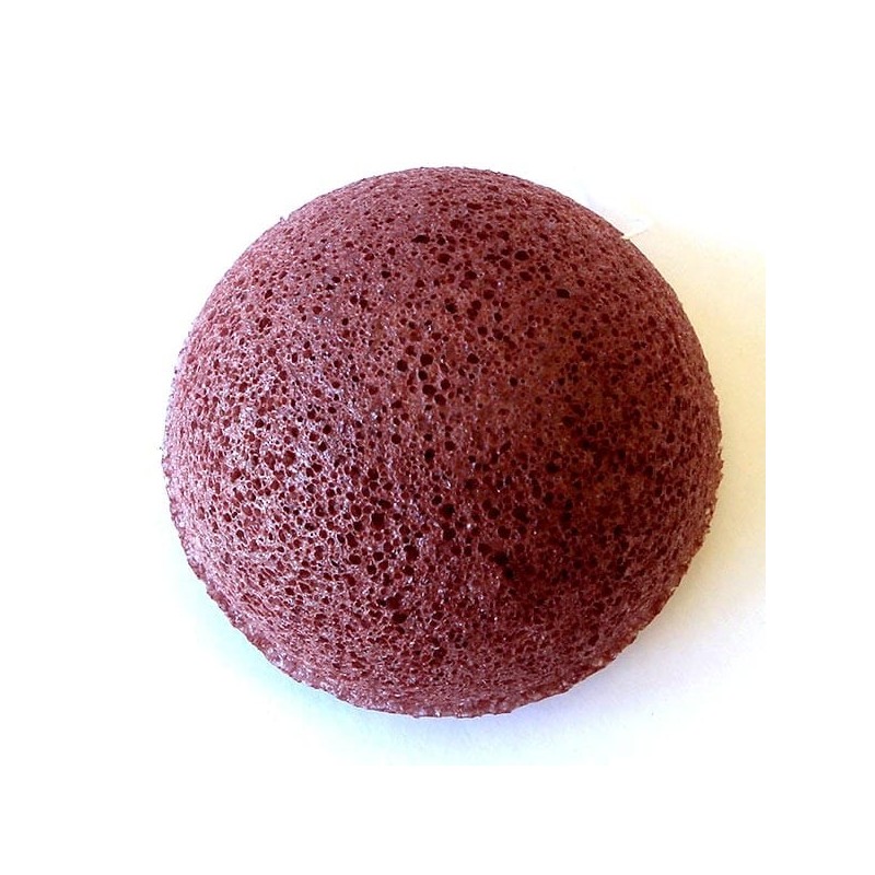 KUU konjac sponge - french red clay for dry skin