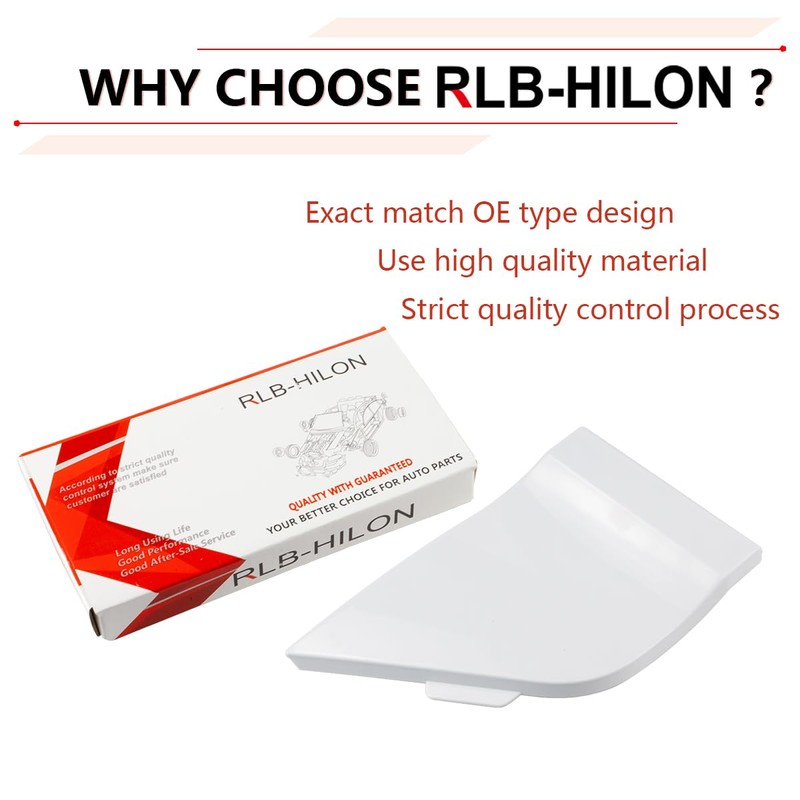 RLB-HILON White Fuel Tank Filler Access Door Compatible with Ford