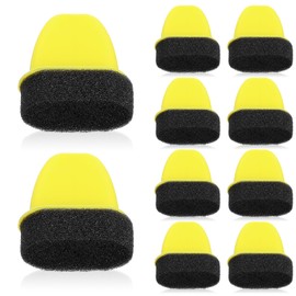 10 Pack Shoe Polish Sponge Applicators, Foam Dauber Shoe Shine Sponge for Leather Care, Shoes Polish Applicator Brush for Shoes, Boots, Bags Care