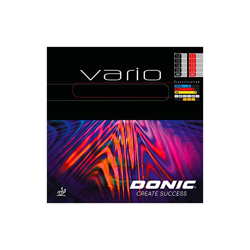 DONIC rubber Vario, black, 1.5 mm