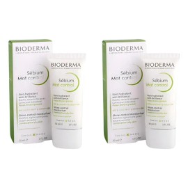 Bioderma Sebium Mat Control 30ml Pack De 2 Grasa Día/noche