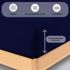 Buymax® Fitted Sheet, 140 x 200 cm, 100% Jersey Cotton,