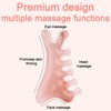 4-in-1 Multifunctional Gua Sha Massage Comb, Durable Resin Scalp Massage