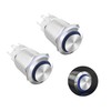 Ohamtes Latching Push Button Switch 12V 24V Waterproof Stainless Steel