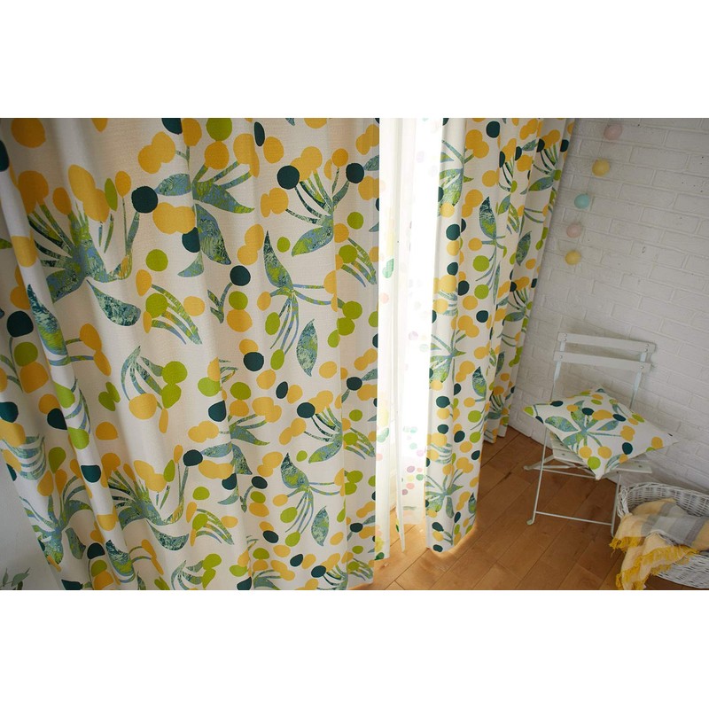 Suminoe V335C Cushion Cover, Yellow, 17.7 x 17.7 inches (45