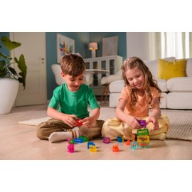 Jelly Blox - My Pets and Me Set, 20 Soft Play Blocks, Construction Toy for Children from 2 Years, Stretchy, Soft & Flexible Blocks