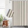 Funria EVA Shower Curtain Waterproof Bathroom Curtains with 12 Hooks
