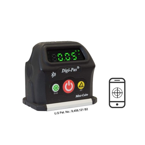 Digi-Pas DWL-90 Pro 2-Axis Smart Cube Level Lightweight with BLUETOOTH Connection for Instant Measurement Angle Viewing