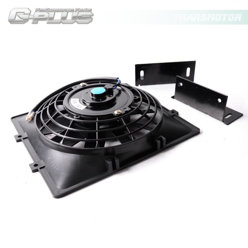 G-PLUS Universal 7" Slim Pull Push Engine Oil Cooler Radiator