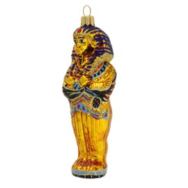 440s Glass Pendant Sarcophagus Egyptian Pharaoh | PP-0647.13 | 5907625715034