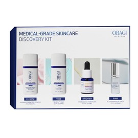 Obagi Bestsellers Travel Skincare Set – Travel Friendly, Anti-Aging Skincare Gift Set for All Skin Types; Includes Facial Cleanser 2oz, Toner 2oz, Vitamin C Serum .17oz & Firming Facial Serum .17oz