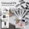 TSUOUKL Pack of 80 Fibreglass Nail Reinforcement, Silk Fibreglass Patches