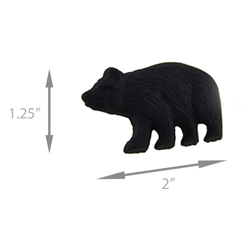 Marco Rustic Black Bear Drawer Pulls (Set of 4 Knobs)