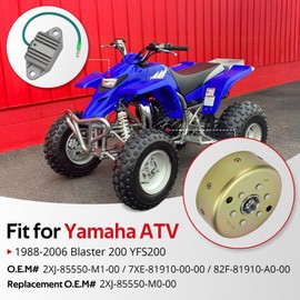 JAVIK Magneto Flywheel & & Regulator Compatible With Yamaha Blaster 200 YFS200 1988-2006 2XJ-85550-M1-00 82F-81910-A0-00 7XE-81910-00-00