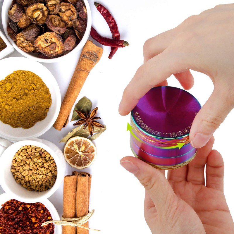 LIHAO 2 inch Grinder 4 Layer Spice Grinder