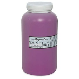 Jacquard Textile Color Pink - Permanent Fabric Paint for Clothes, Furniture Upholstery, Shoes or Tote Bags – Indoor & Outdoor Fabric Paint – 32 Oz Jar, Upholstery Fabric Paint