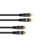 OMNITRONIC RCA Cable 2 x 2 0.3 m