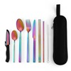 hecef Reusable Stainless Steel Travel Cutlery Set with Case –