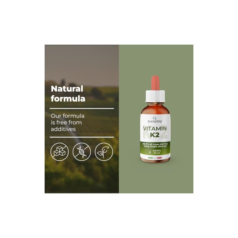 Bandini® Vitamin K2 MK-7 | 200 µg per Drop &