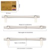 Amerdeco 10 Pack Brushed Satin Nickel Cabinet Pulls 5 Inch(128mm)