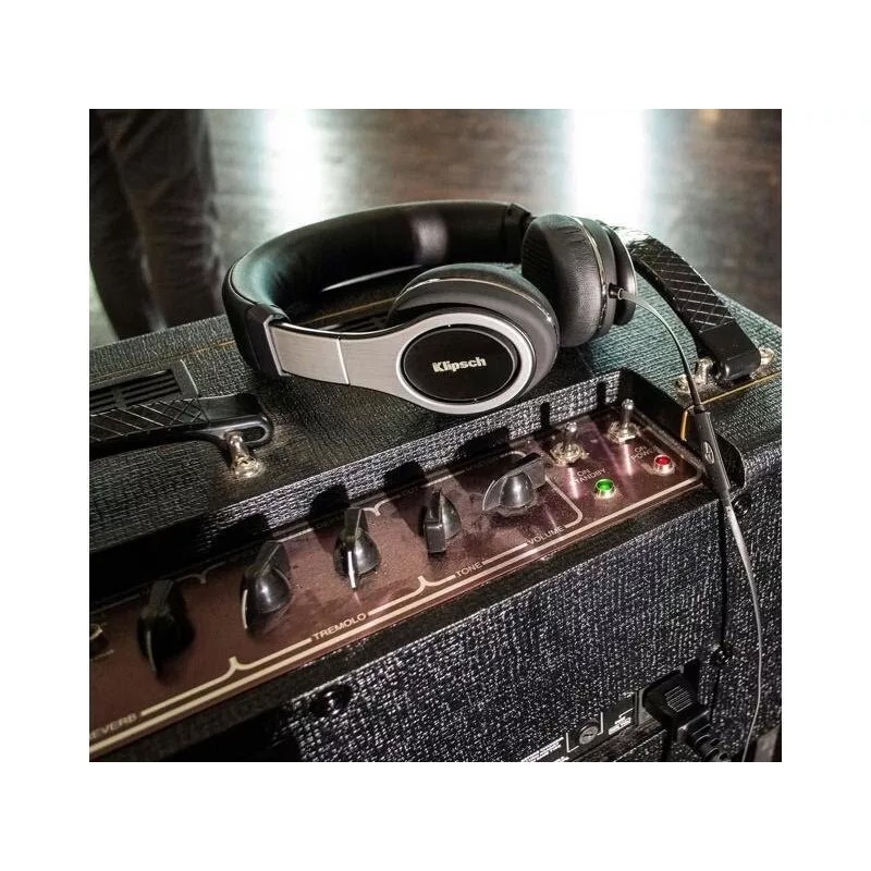 Klipsch Reference On-Ear Premium Headphone, Black- Black (1060417)