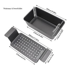 Meat Loaf Pans Carbon Steel Nonstick Baking Pan Healthy Dining Kitchen Cookware