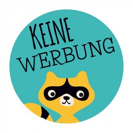 banjado® No Advertising Sticker Letterbox / Sticker No Advertising Weatherproof and UV Resistant / Sticker No Advertising with Motif / No Advertising Sticker Funny