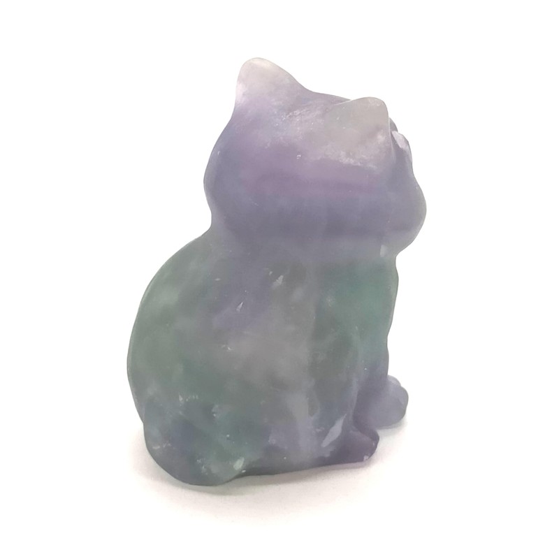 Mineral Specimen 30mm Cat Shape (Fluorite)