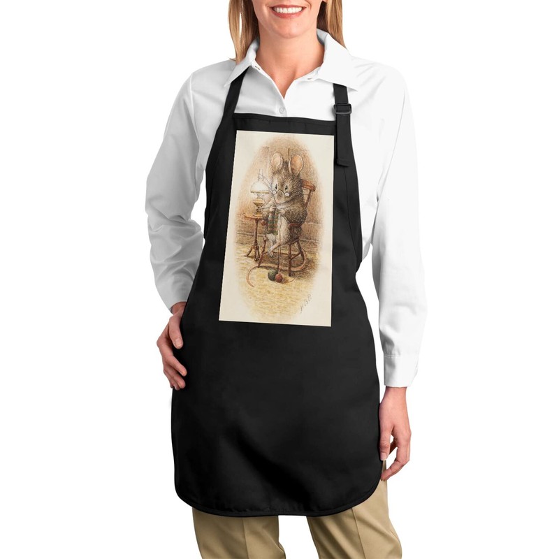 Fabulous Premium Kitchen Apron Grand Pere Souris Tricote Illustration Kids
