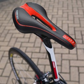 Professional Mountain Bike Seat Comfortable Vented MTB Bicyle Seat Saddle Cycle Gel Padded Seat Cushion Fit Most Mountain Bikes, Road Bikes, Hybrid Bikes