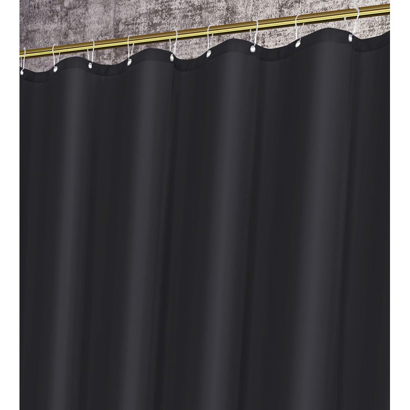 Biscaynebay Extra Long Fabric Shower Curtain Liner 72 Inch Width