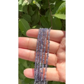 Wholesale Lot 6 Pcs 2mm Natural Iolite Anklets Crystal Healing Energy