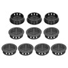 sourcing map 10Pcs 35mm/1.4in Air Vents Circular Soffit Vents, Black