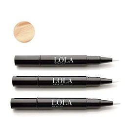 Lola Make-Up Highlighting Concealer Pen, Contouring & Concealer, Enriched With Biotin & Peptides, Vegan, No.2 Light