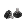 sourcing map 6pcs Knurled Clamping Knobs M6 x 10mm Metric
