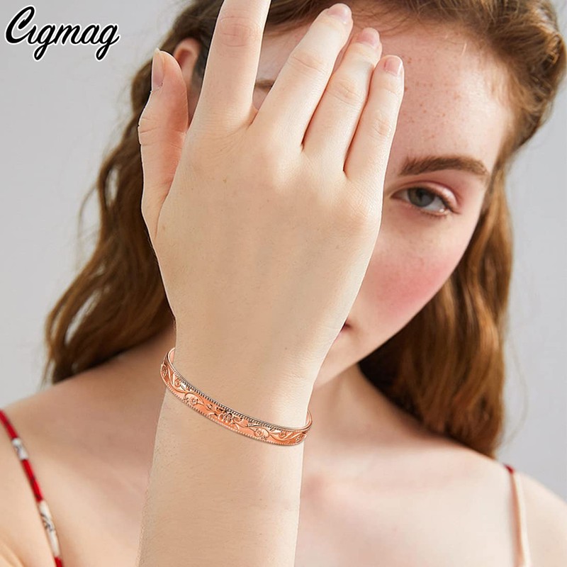 Cigmag 9X Lymphatic Drainage Copper Magnetic Bracelet for Women 99%