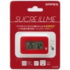 エンペックス 温湿度計 デジタル シュクレ・イルミー 卓上 3.3×5.2cm バックライト 付き レッド TD-8338