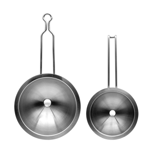 Starfrit Gourmet Steel - Set of 2 Funnels - Stainless