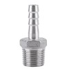 Barb Hose Connector, Stainless Steel SS304 Threaded Hose Fitting Male