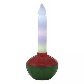 Mr. Christmas 24" LED Bubble Light Plastic Christmas Candle Blow Mold Outdoor Holiday Decor