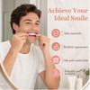 SPOKKI 4 Pairs False Teeth, White Dentures Comfortable Fake Teeth