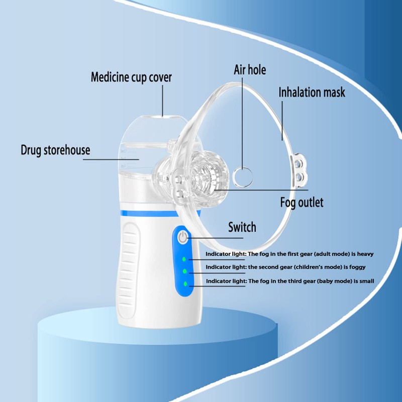 Marhynchus Portable Nebulizer Adult Kids Ultrafine Atomization Quiet Handheld Machine