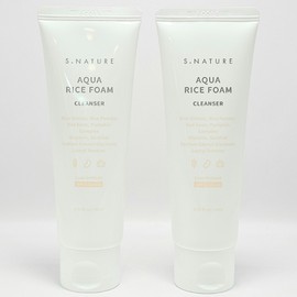 Esnature 1+1 S-Nature Aqua Rice Mildly Acidic Cleansing Foam 80ml Mild Cleansing Hypoallergenic / 1+1 에스네이처 아쿠아 라이스 약산성 클렌징폼 80ml 순한클렌징 저자극